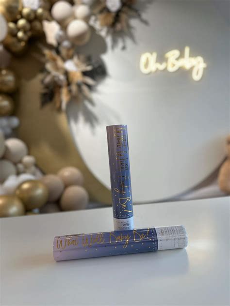 Gender Reveal Blue Smoke Cannon - Oh Baby 4D Scan Ballymena