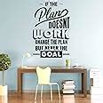 StickMe 'Change The Plan - Never The Goal - Typography - Office ...