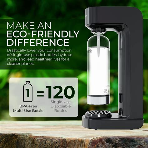 Buy Soda Maker with BPA Free Bottle - CO2 Powered One Touch Fizz ...