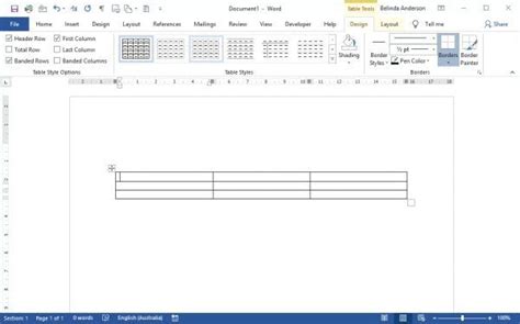 Image result for Word Tables Basic