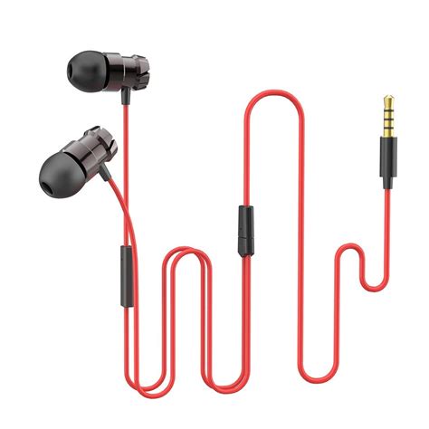 Gizmore Metal Bass in-Ear Bass Headphones with mic (Red) : Amazon.in ...