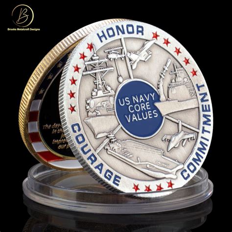 Navy Core Values Challenge Coin - Etsy