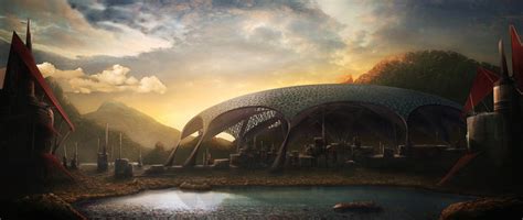 Alien Civilization Matte Painting 的图像结果