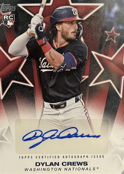 Dylan Crews 2025 Topps #BSA-DC Baseball Stars Autographs - Red /5 Price ...