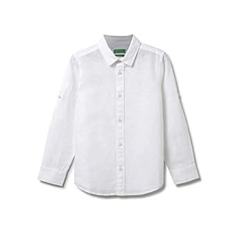 UNITED COLORS OF BENETTON Slim Fit Long Sleeve Monotone Shirt (Size: 3 ...