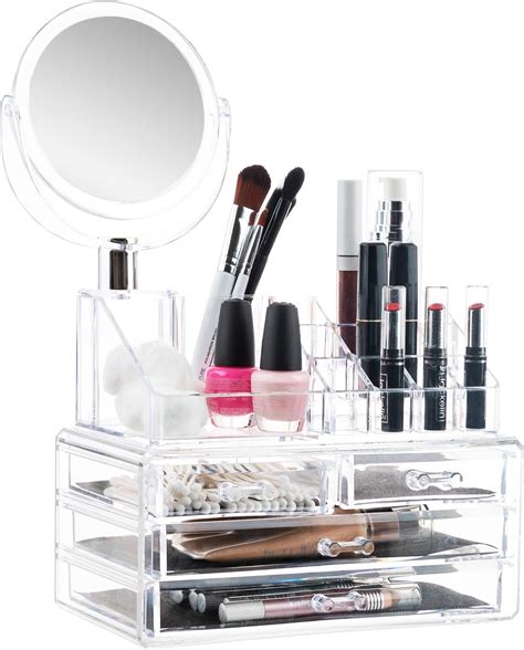 Amazon.com: Luxury Cosmetic Beauty and Makeup Organizer and Storage ...