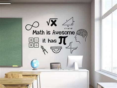 Image result for Math Classroom Wall Sticker Design