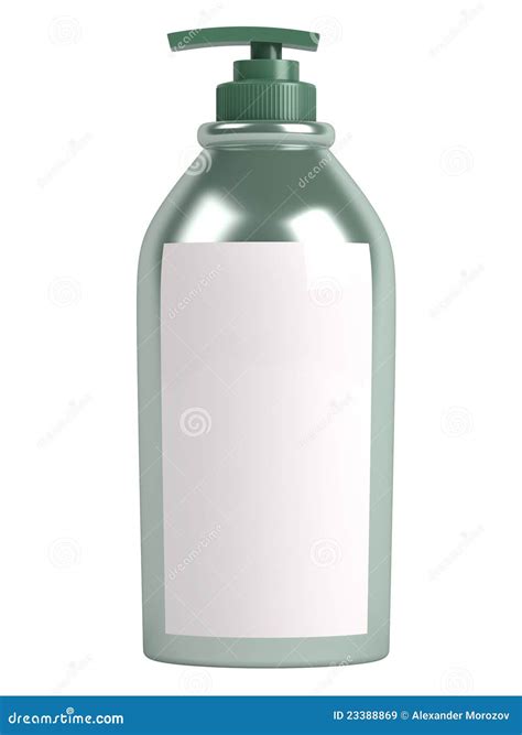 Green shampoo bottle stock illustration. Illustration of isolation ...