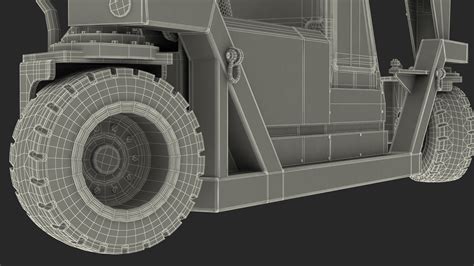 Heavy Duty Straddle Carrier Rigged 3D model | 3D Molier International