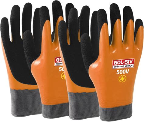 Electrical Insulated Gloves 500v High Voltage Resistance Electrician ...