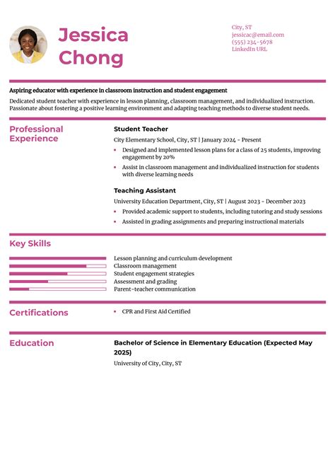 Image result for Sample Student Resume Examples