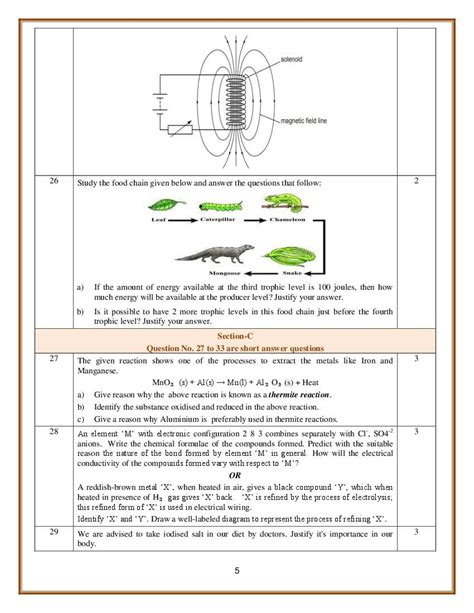 Image result for Science Sample Paper Class 10