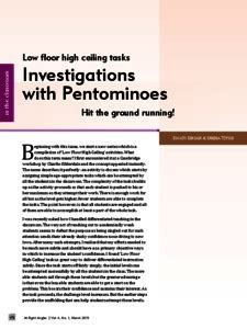 Investigations with Pentominoes - ePrints@APU