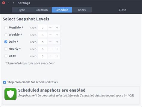 Image result for TimeShift Linux Command Line