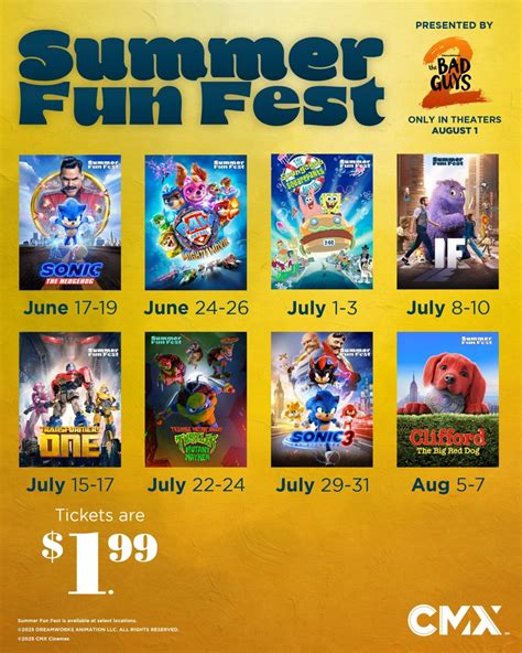 CMX Cinemas Summer Fun Fest | Countryside Mall