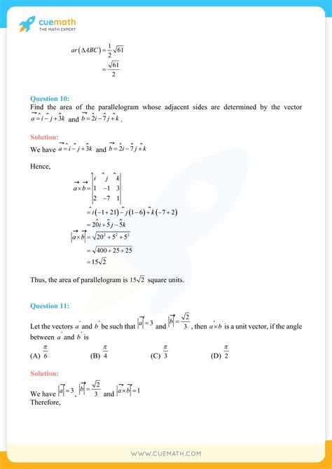 Image result for Class 12 Math NCERT Ch 10 Exercise 10.4 Score Plus