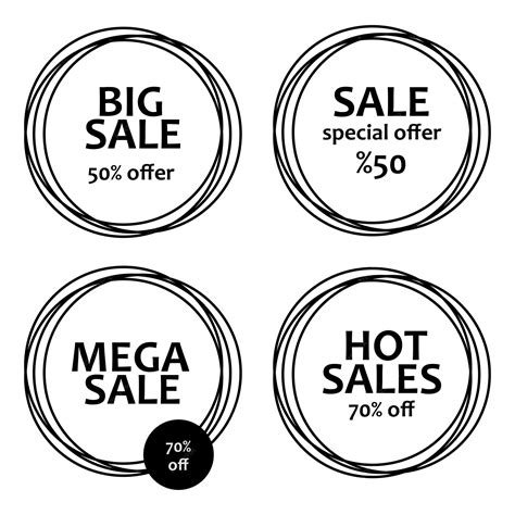 Set of sale badges design, discounts and special offer. vector flat ...