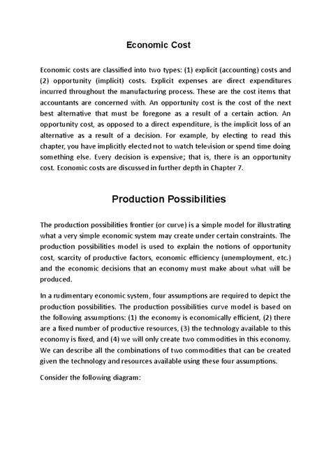 Economic Cost - Lecture notes 1 - Economic Cost Economic costs are ...