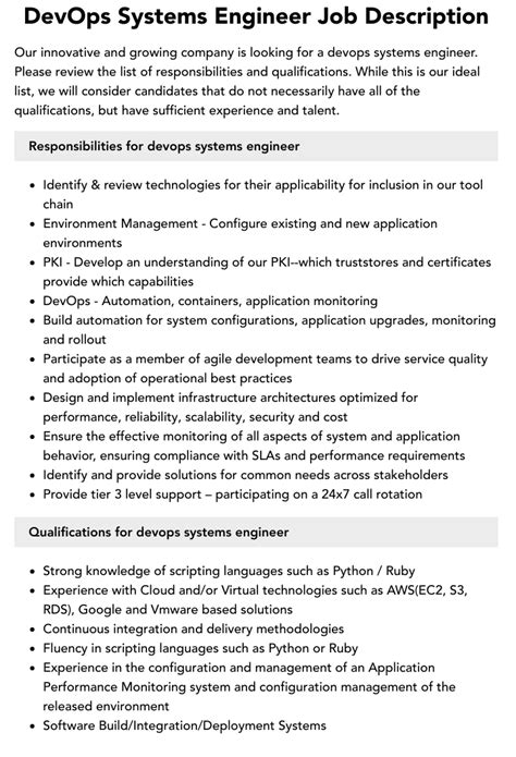 Image result for DevOps Engineer Job Description