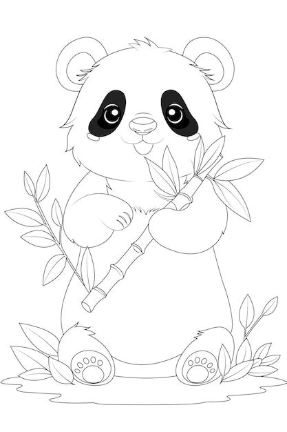 Panda Malvorlagen - Kostenlose Vektoren und PSD zum Download