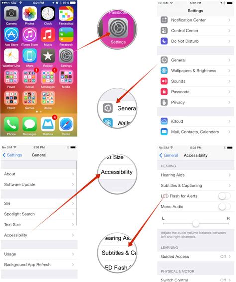 Как включить субтитры и субтитры для доступности аудио на iPhone или iPad