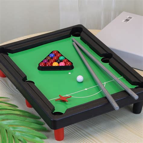 Usupdd Toys for Kids Mini Pool Table Table Billiards (Green), Mini Pool ...