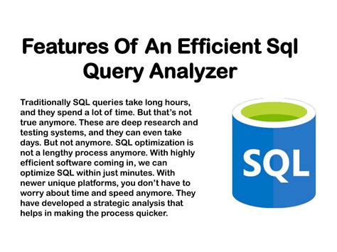 SQL Query Analyzer Tutorial 的图像结果