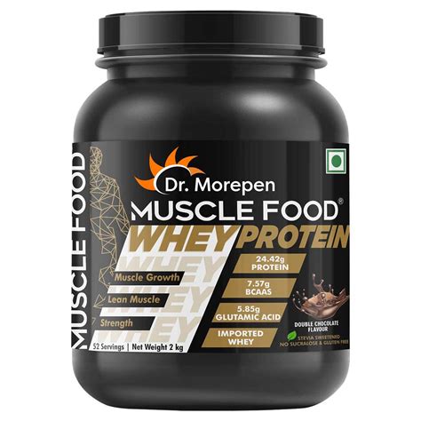 DR. MOREPEN Muscle Food 100% Whey Protein With Digestive Enzymes ...