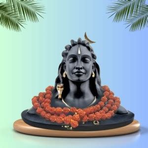 kunuaaru Aadiyogi with rudraksh maala shankara ideal for mahashivratri ...