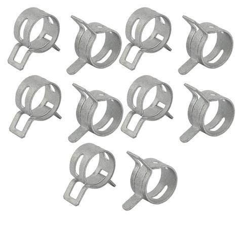 uxcell 10 Pcs 12mm Spring Band Type Action Fuel Hose Pipe Low Pressure ...