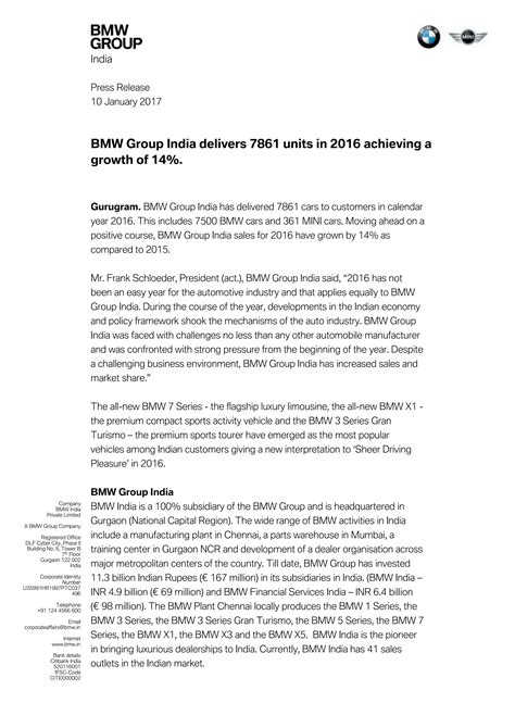 Subsidiaries Of Bmw