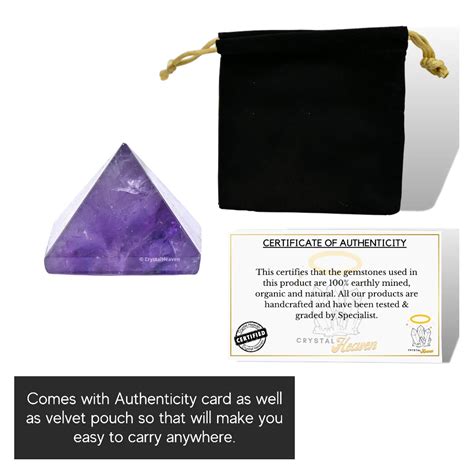 Amethyst Crystal Pyramid - Premium Feng Shui Reiki Healing Pyramid
