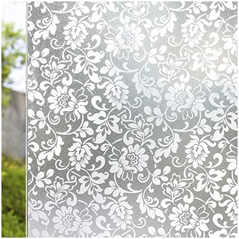 Buy GREEWELT 41x170 CM Sparkle Printed Window Films Privacy Glass Film ...