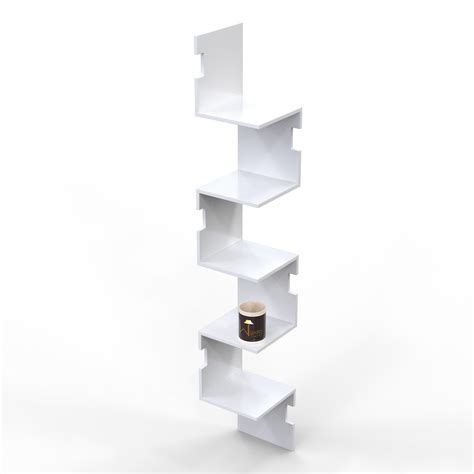 Buy Zig Zag Alzak Floating Corner Shelves Online at woodentwist ...
