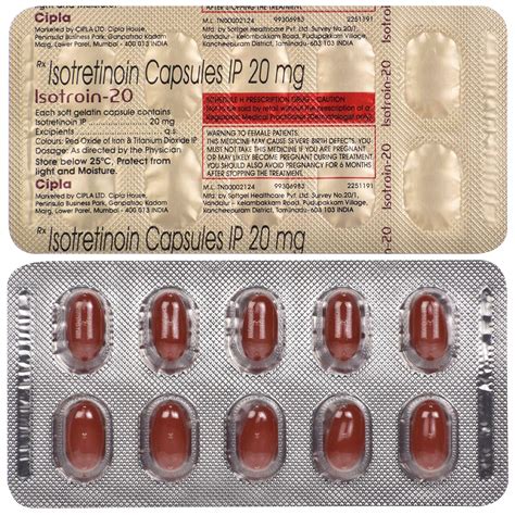 Isotroin-20 - Strip of 10 Capsules : Amazon.in: Health & Personal Care