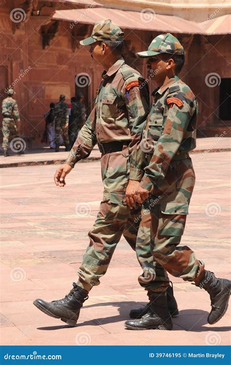 Indian Soldiers in Camouflage Uniforms. Uttar Pradesh, India. Editorial Image - Image of delhi ...