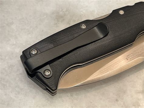 Black Titanium Deep Carry Pocket Clip for Cold Steel AD10 Knife AD-10 ...