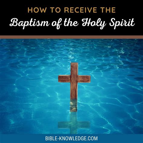 Receive Baptism Holy Spirit
