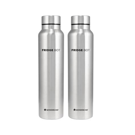 Wonderchef Fridge Bot 1000ML Pack of 2 | Stainless Steel Bottle Online ...
