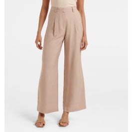 Buy Neutral Marabella Bamboo Wide Leg Pant - Forever New