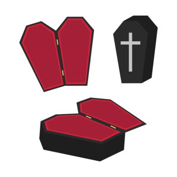 Halloween Cartoon Pentagonal Coffin Vector, Halloween, Pentagonal ...