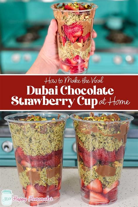 How to Make the Viral Dubai Chocolate Strawberry Cup at Home - How Can This