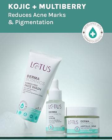 Lotus Herbals Dermabotanics Kojic Acid + Multi Berry Ampoule Cream ...