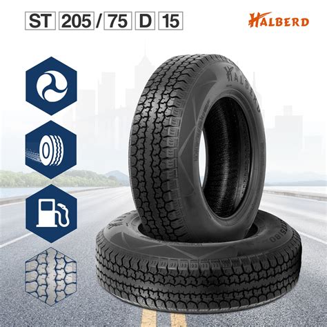 HALBERD 205/75D15 Trailer Tires 6PR Bias 205 75 15 Trailer Tire Load ...