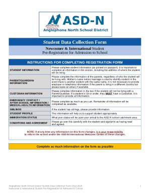 Student Data Collection Template - Jot - asd-n nbed nb Doc Template ...