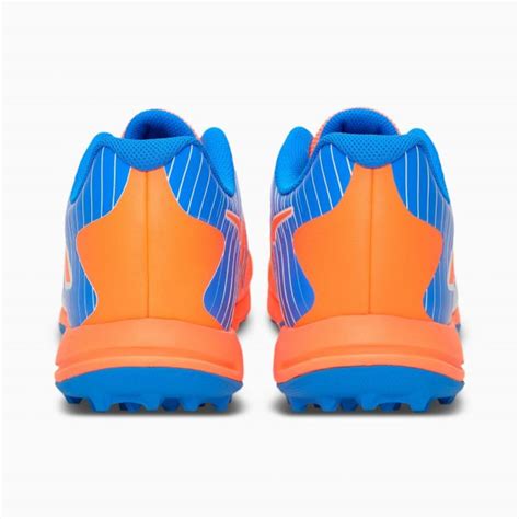 PUMA 22 FH Rubber Men's Cricket Shoes - Neon Citrus-Puma White-Bluemaz
