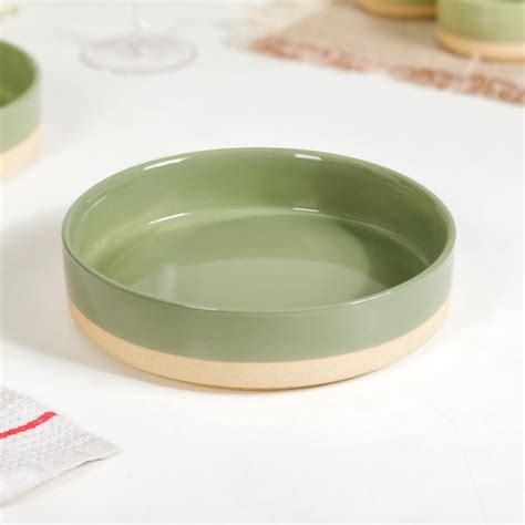 Earthy Sage Green Stoneware Serving Bowls Set Of 2 800ml Online ...