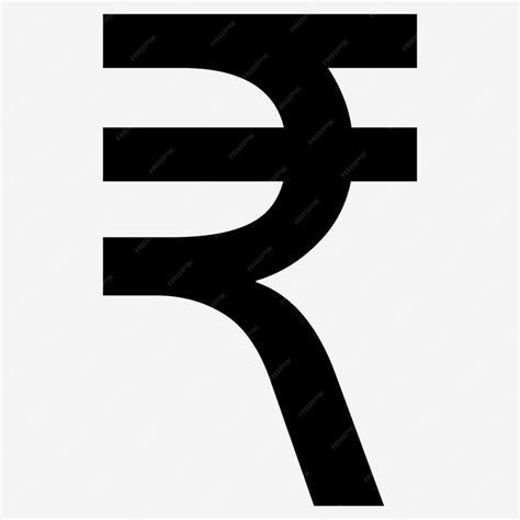 Premium Vector | Indian rupee currency symbol icon