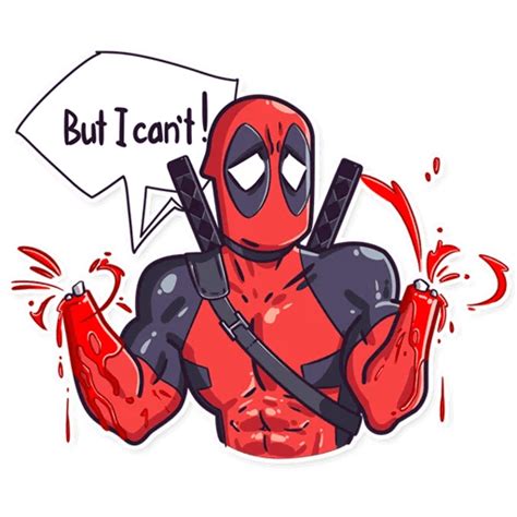 Deadpool Comic Sticker Pack for Telegram - TelegramGuides | Deadpool ...
