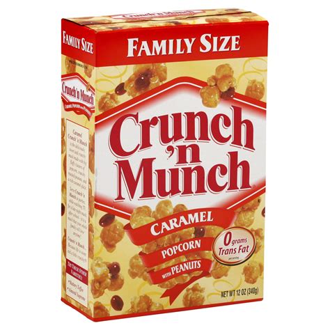 Crunch 'n Munch Caramel Popcorn with Peanuts, Family Size, 12 oz (340 g ...